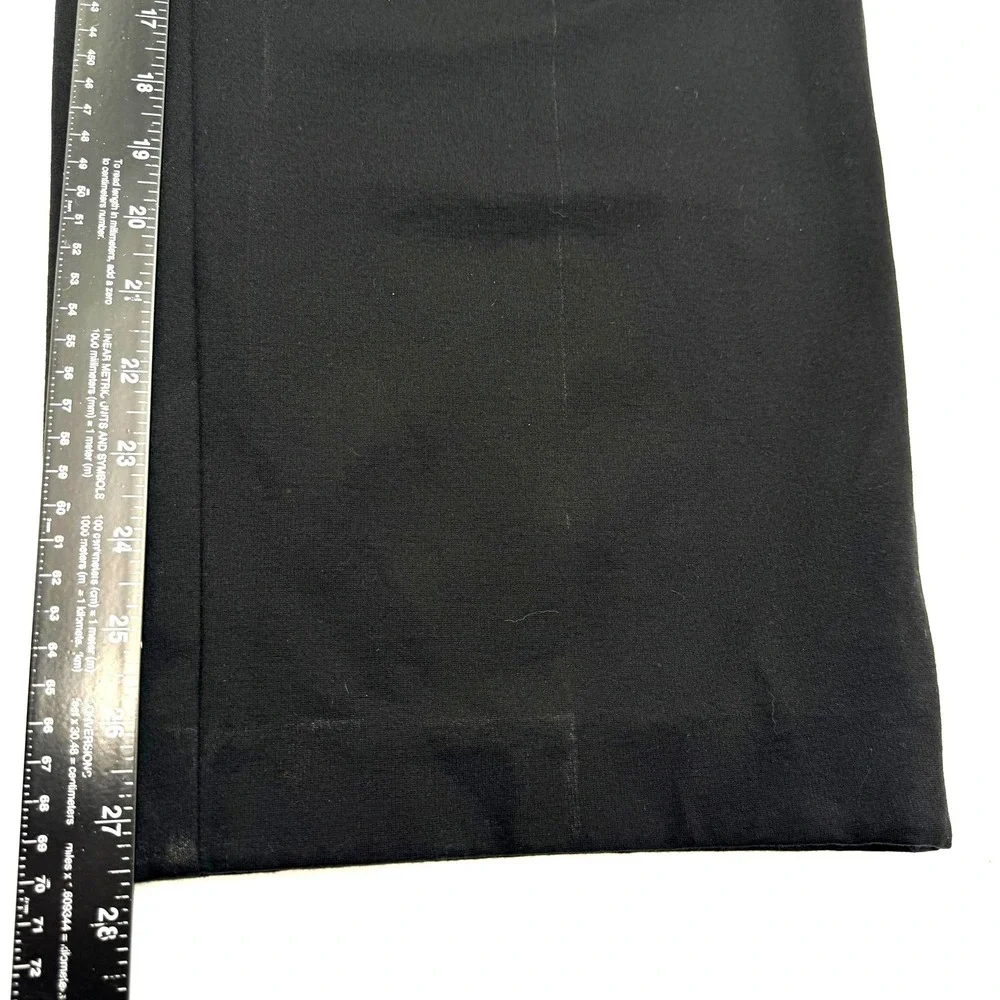 J.JILL Women's 18 Tall‎ Black Ponte Knit Wide Leg Cropped Pants Stretch Comfort